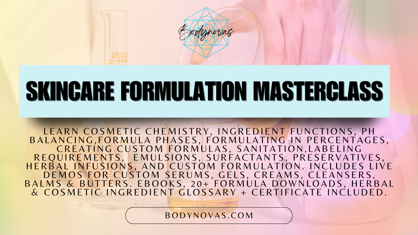 Skincare Formulation Masterclass