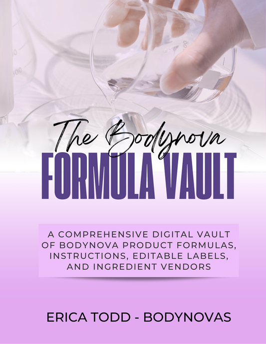 Bodynova Vault:  Formula E Book - Limited Time Availability, Read Description.