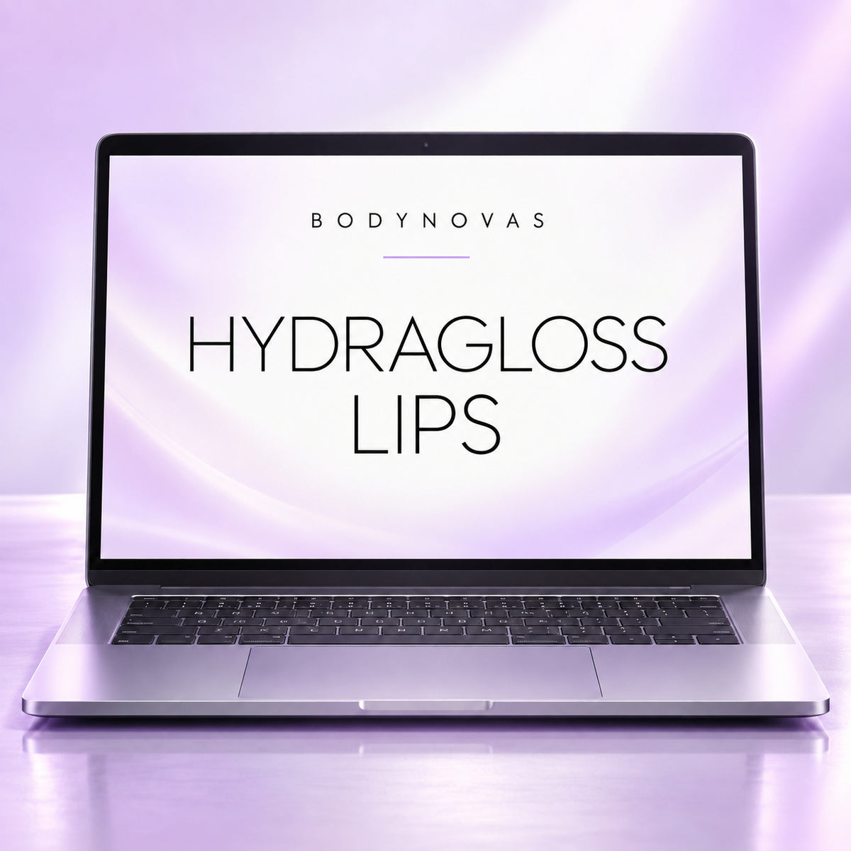Bodynovas Hydragloss Lips laptop-style cover