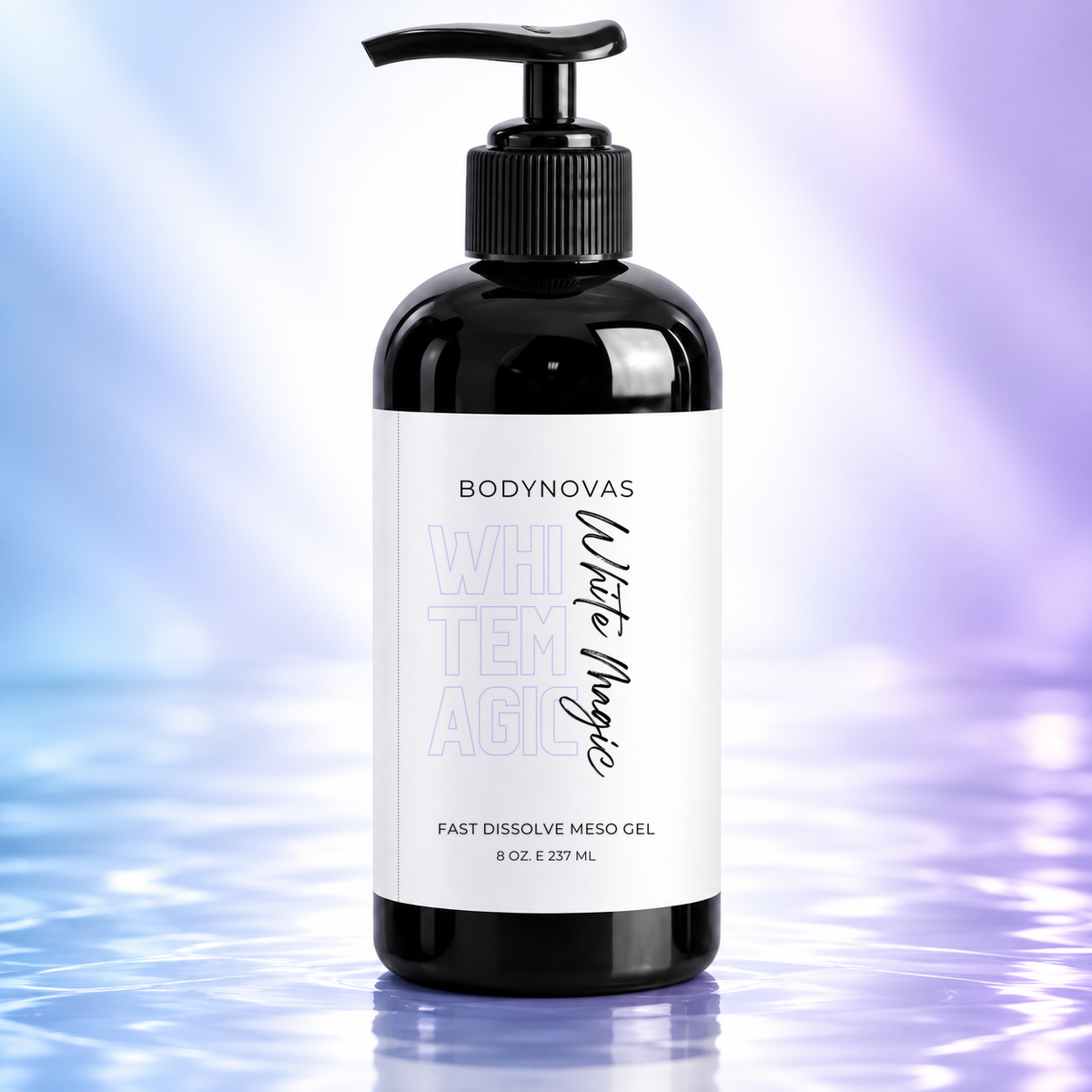 Bodynovas White Magic Mesotherapy Gel 8 oz pump bottle